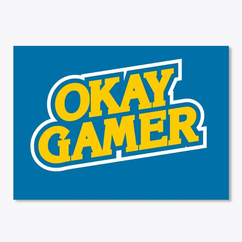 Okay Gamer - Yellow/Blue