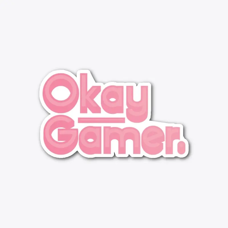 Okay Gamer (pink logo)