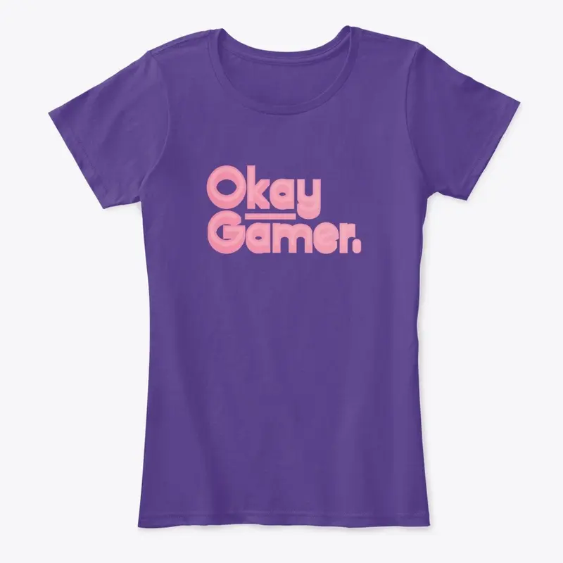 Okay Gamer (pink logo)